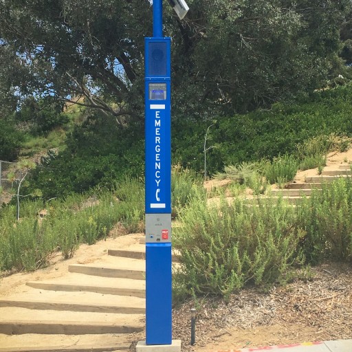 Emergency Call Box Supported With Helical Piles