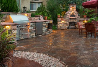 Finished Iso-outdoor Kitchen