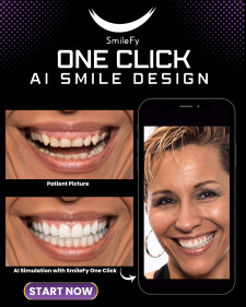 One Click AI Smile Simulation with Smilefy