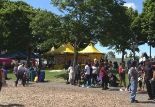 Scientology Volunteer Ministers tent 