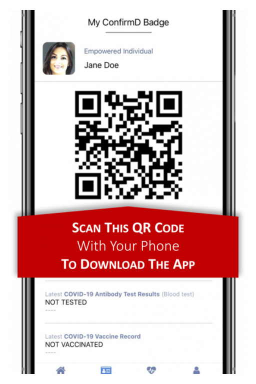 Vaccination Passport ConfirmD, Using Medical Provider-Verified Health Information, Now Available for iOS and Google Play
