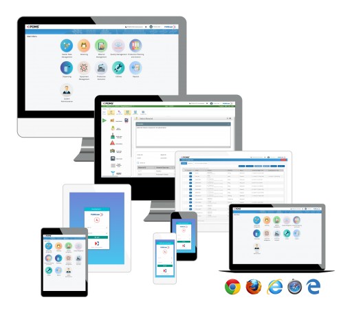 POMS Announces the Release of POMSnet R500.3 With HTML5 User Interface and Touch Screen-Enabled, Web-Based Manufacturing Execution System