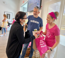 Executive Director Greets new patient.