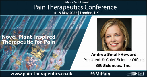 TODAY: Gb Sciences' Novel Plant-Inspired Pain Medications Featured at SMi's 22nd Annual Pain Therapeutics Conference