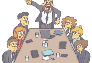 Shouting Boss Vector