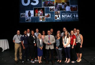 Commandant Patrick Gallucci and staff from First State Military Academy