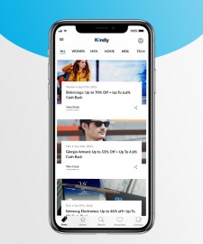 Kiindly Cashback Home Screen