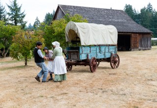 Philip Foster Farm near the end of the Oregon Trail