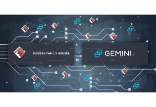 Modern Family Houses Logo and Gemini Dollar Logo