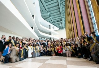Young activists at the United Nations