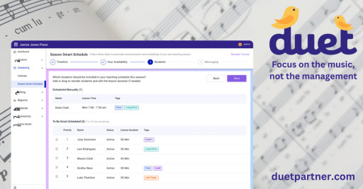 Duet Partner Launches Innovative Music Studio Management Tool