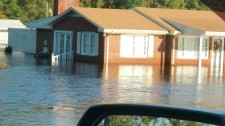Flooded homes