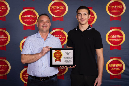 N&C Construction Renovation Ltd Named 2026 Consumer Choice Award Winner in Home Renovation Contractor for Northern Alberta