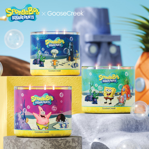 Goose Creek Launches Whimsical Candle Collaboration With SpongeBob SquarePants