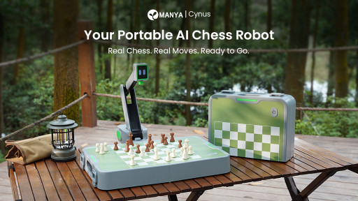 Manya Cynus: The World’s First AI-Powered Portable Chess Robot for the Ultimate Tactile Chess Experience