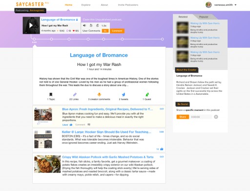 SayCaster, LA Based Podcasting Company, Aims to Reimagine the Podcast, 'Other Podcasting Platforms Are Missing the Mark'