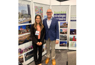 Scholarship Winner Michelle Lin With Rob Hunden, Hunden Partners