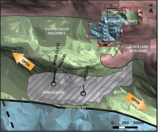 Omega Pacific Extends Historical Hole WM22-02 Mineralization to 2.16 G/t Au Over 96.92 Metres