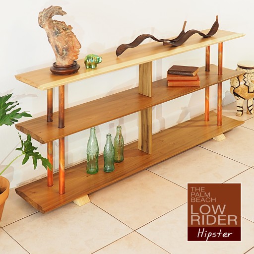 Introducing, the Mid Century Inspired PALM BEACH LOW RIDER Bookcase