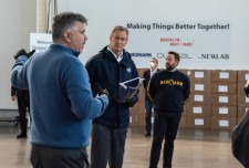 Michael Duggal and New York's Mayor Bill de Blasio