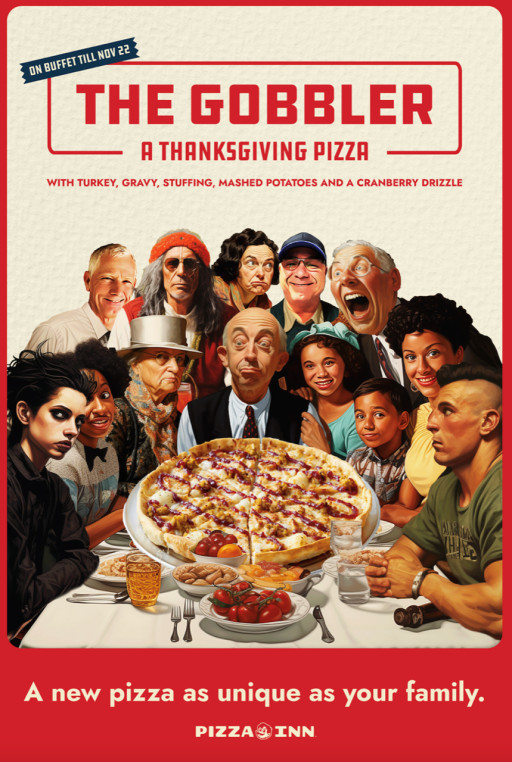 Just in Time for Thanksgiving, Pizza Inn Introduces 'The Gobbler' Pizza