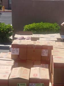 1,100 pounds of protein to families in need