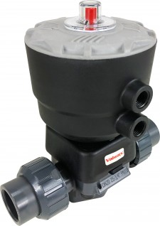 Air Actuated PVC Diaphragm Valve: 1/2" & 3/4"