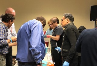 Dr. Farshchian teaching at AAOSCP workshop