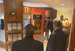 Guests toured the Public Information Center to learn more about the human rights education campaign and how they can use it in their own areas.