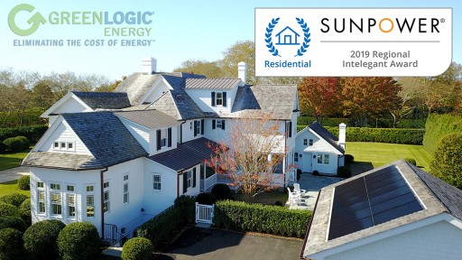 GreenLogic Wins SunPower's 2019 'Regional Intelegant' Award for Southampton Residential Solar Installation