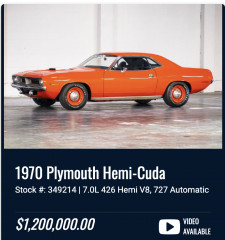 Hemi Cuda Lot