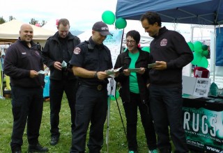   Introducing local firefighters to the Truth About Drugs drug education  campaign