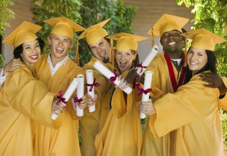 Group of Happy College Graduates