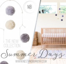 New 'Summer Days' Nursery Collection from Nest & Burrow, UK
