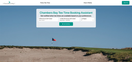 Chambers Bay Golf Course Partners with Noteefy to Make it Easier & More Efficient for Golfers to Find Tee Times