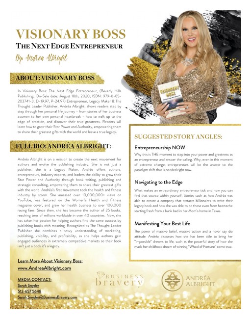 Navigating to the Edge: The Thought Leader Publisher, Legacy Maker Launches 26th Book - 'Visionary Boss: The Next Edge Entrepreneur'