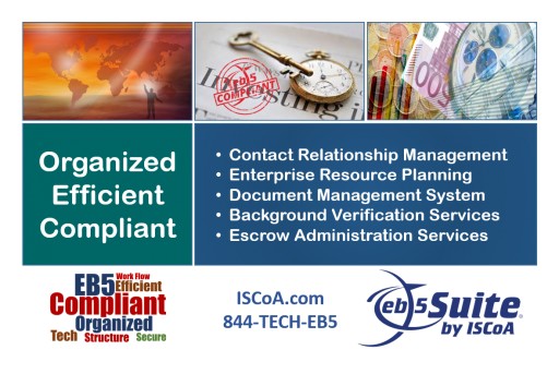 Investor Services Company of America Announces Completion of Its EB5 Suite Escrow Administration Module