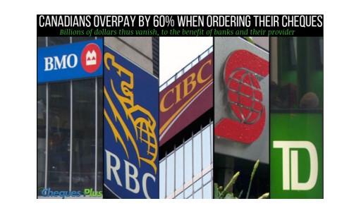 Savings: Canadians Overpay by 60 Percent When Ordering Their Cheques