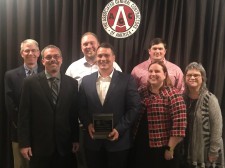 Rio Grande Fence Co. of Nashville Team Members Accepting 2020 AGC Build Tennessee Award