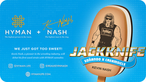 Kevin Nash, Founding Member of NWO, Debuts New Jackknife Strain With HYMAN Cannabis, Announces Local Signing Tour