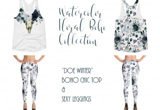 Doe Winter - Watercolor Floral Boho Collection