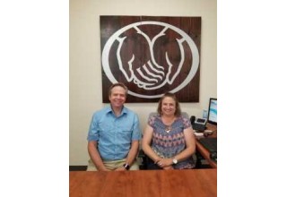 Kathleen Myers with Brian Ligon