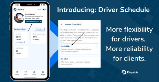 Dispatch Launches Driver Schedule to Power More Predictable Last-Mile Delivery
