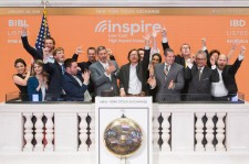 Inspire Investing rings the New York Stock Exchange closing bell.