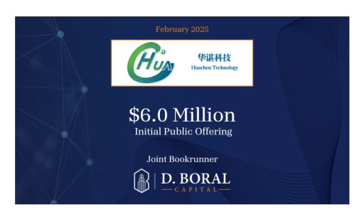 D. Boral Capital Acted as Joint Bookrunner to Huachen AI Parking Management Technology Holding Co., Ltd (Nasdaq:HCAI) in Connection with its $6.0 Million Initial Public Offering  