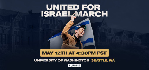 Pursuit Church Announces 'United for Israel' Rally at the University of Washington
