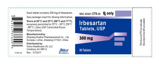 Prinston Pharmaceutical Inc. Issues Voluntary Nationwide Recall of Irbesartan and Irbesartan HCTZ Tablets Due to Detection of a Trace Amount of Unexpected Impurity, N-Nitrosodiethylamine (NDEA) in the Products