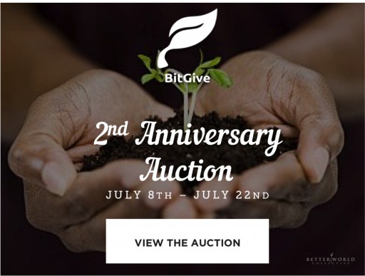 Online Bidding Now Open in the BitGive Foundation's 2nd Anniversary Auction