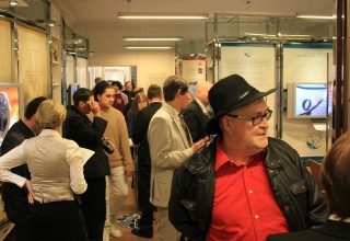 The exhibit and buffet were held in the Church's Public Information Center.