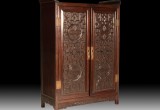 1930s Mahogany Chinese Wardrobe